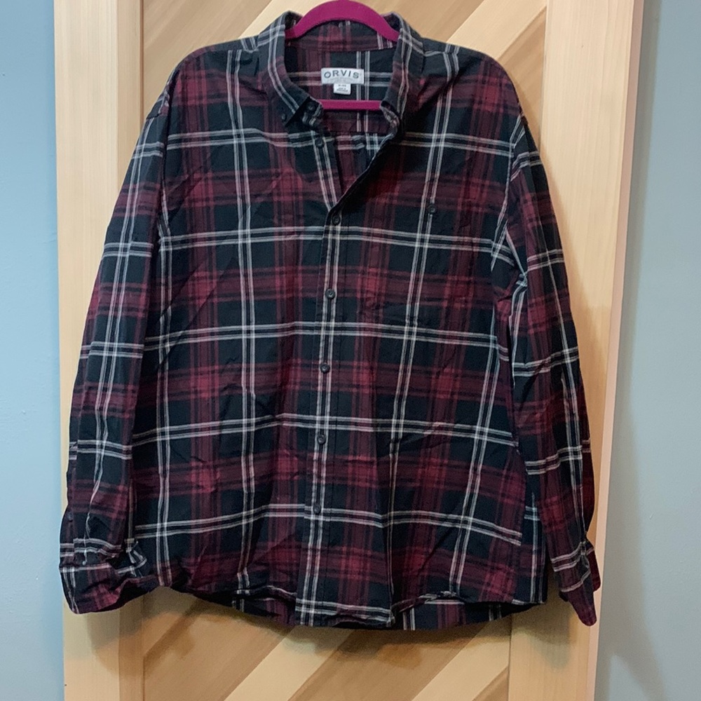 XL Men’s Orvis Plaid Button-down